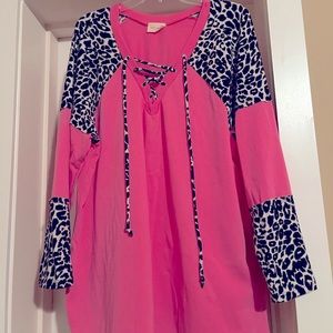 Pink and Cheetah 2xl long sleeve shirt